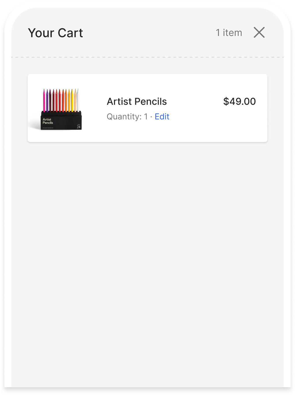 Bag A shopping cart that grows your sales.